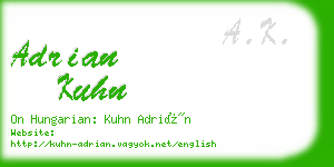 adrian kuhn business card